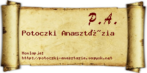 Potoczki Anasztázia névjegykártya